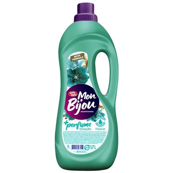 Amaciante Roupa Mon Bijou  Fr 1700ml Mais Frescor Verde