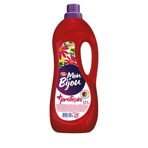 Amaciante Roupa Mon Bijou  Fr 1700ml Mais Protecao Vermelho