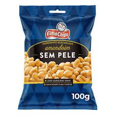 Amendoim Sem Pele Elma Chips Pct 100g