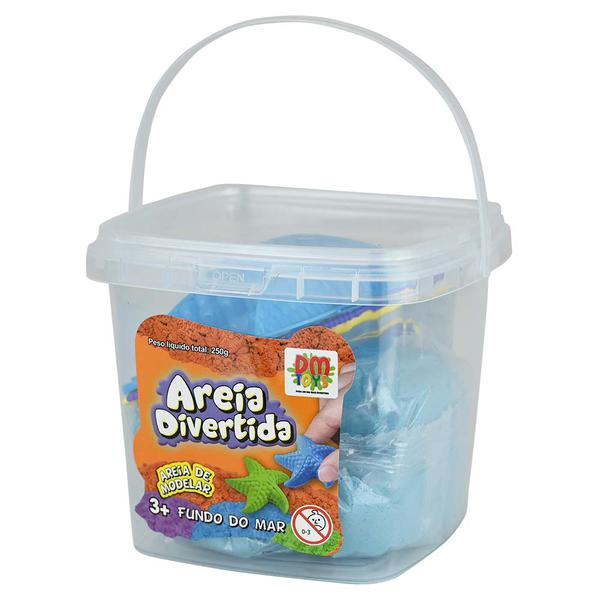 Areia Divertida Baldinho Fundo do Mar 250G DMT6647 Dm Brasil