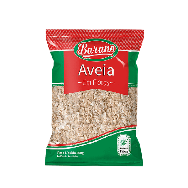 Aveia em Flocos Grossos Barano 500g