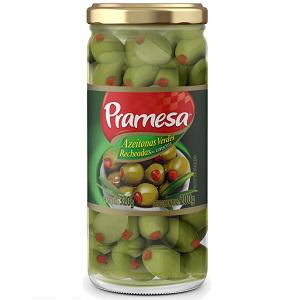 Azeitona Verde Rech Pramesa Vd 190g Pimentao