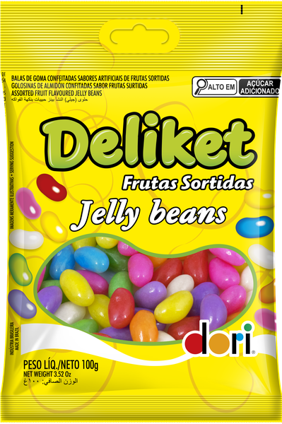 Bala Deliket Dori Pct 100g Deliket Frutas