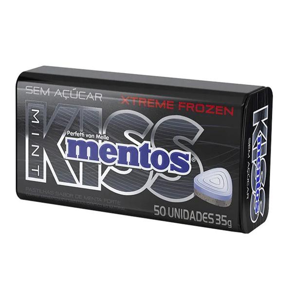 Bala Mentos Kiss Lata  35g Menta Forte