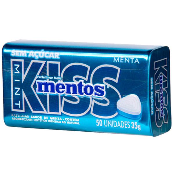 Bala Mentos Kiss Lata  35g Mint