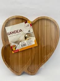 Bandeja Bambu 2 Divisorias CX095 Imporiente