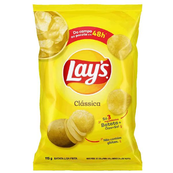 Batata Frita Lays Multipack Classica Pct 115g