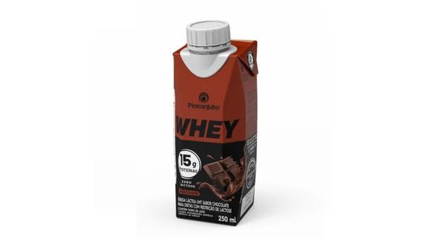 Bebida Lactea Whey 15G Zero Lactose Piracanjuba 250ml Chocoloate