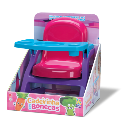 Binq Cadeira De Papinha P/Boneca R315 Milk Brinquedos