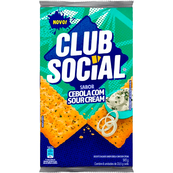 Bisc Club Social Sabor Pct 141g Cebola