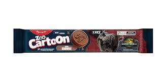 Bisc Rech Cartoon Pct 85g Jurass. Brown