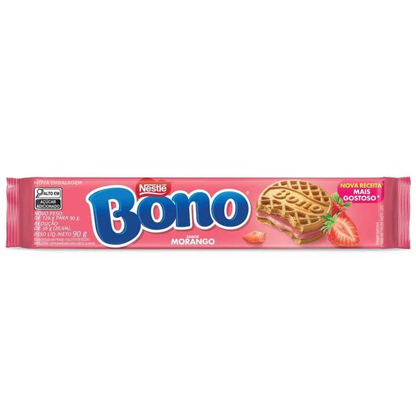 Bisc Rech Nestle Bono Pct 90g Morango