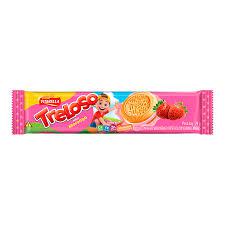 Bisc Rech Treloso Vitarella Pct 74g Morango