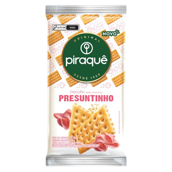 Bisc Salg Piraque Sabores Pct 138g Presuntinho