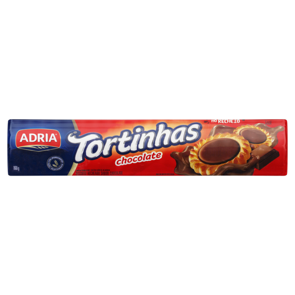 Bisc Tortinha Adria Pct 140g Chocolate