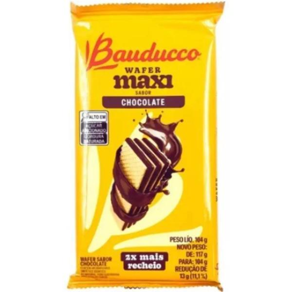 Bisc Wafer Bauducco Maxi Pct 104g Chocolate