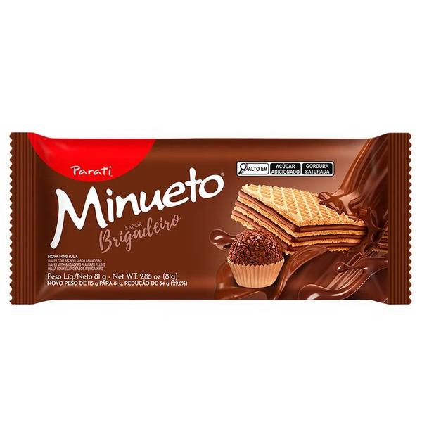 Bisc Wafer Minueto Parati Pct 81g Brigadeiro