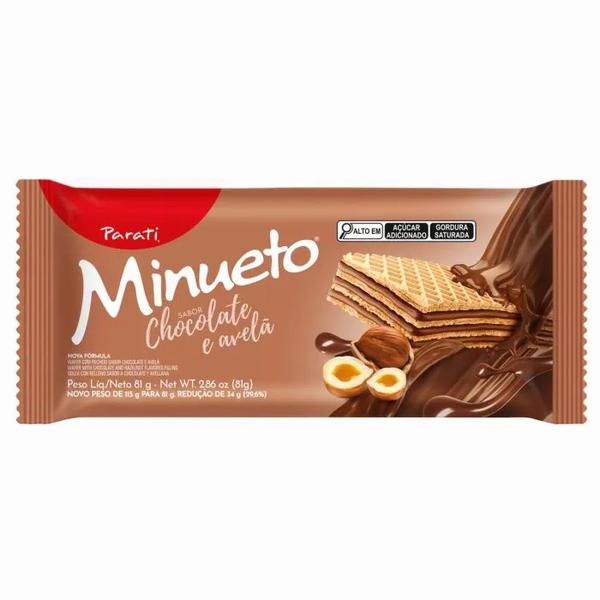 Bisc Wafer Minueto Parati Pct 81g Chocolate Avela