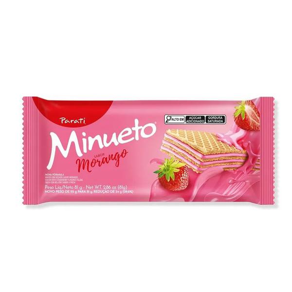 Bisc Wafer Minueto Parati Pct 81g Morango