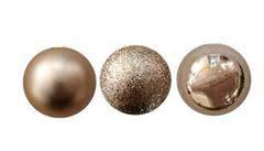 Bola Mista Lisa/Texturada/Glitter/Vazada 6Cm Cj Rio Master 9pc KX2358 VM