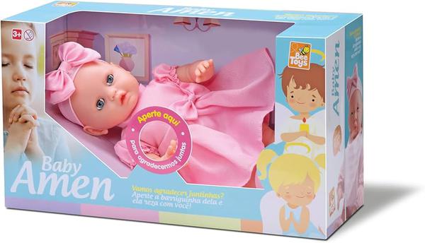 Boneca Baby Amem Oracao 760 Bee Toys
