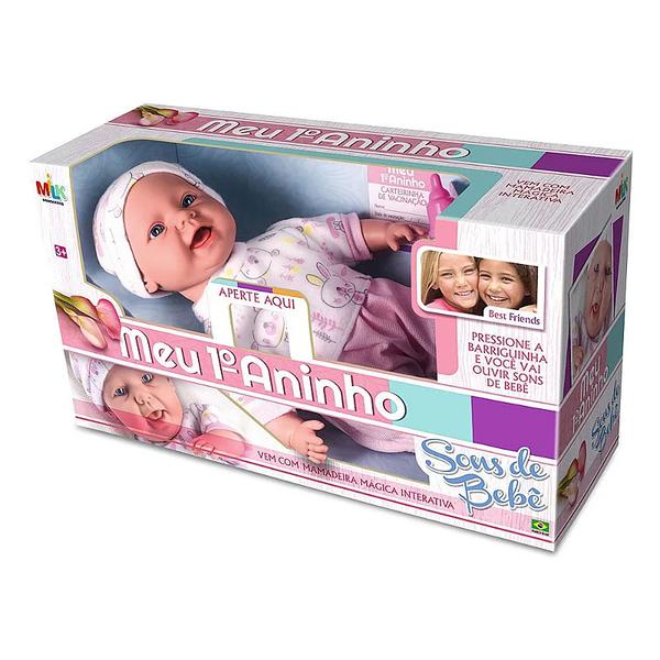 Boneca Meu Primeiro Aninho 618 Milk Brinquedos 