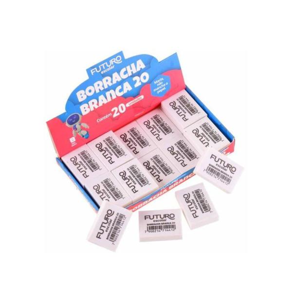 Borracha Escolar Branca N20 Futuro Brasil FE022202
