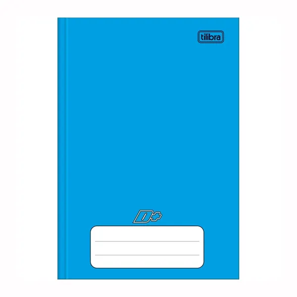 Caderno Brochura 1/4 Capa Dura 96 Folhas Azul