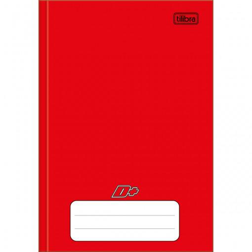 Caderno Brochura Capa Dura Lis 96Flhs Pauta Branca Vermelho
