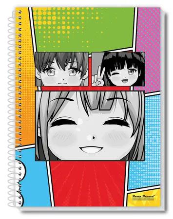 Caderno Universi Espiral Capa Dura 15 Mat. 300Fls Pauta Branca 5-0066-2 Uau