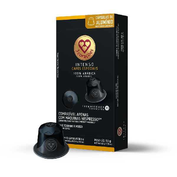 Cafe Capsula 3 Coracoes Intenso Compativel Nespresso