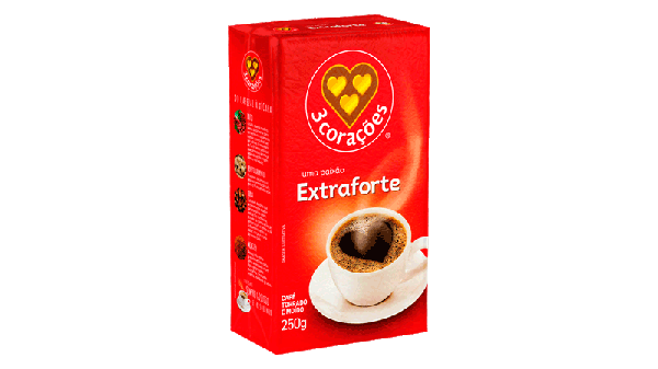 Cafe Vacuo 3 Coracoes Extra Forte Pct 250g