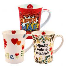 Caneca Estamp Porcelana 340Ml CA18022 Imporiente