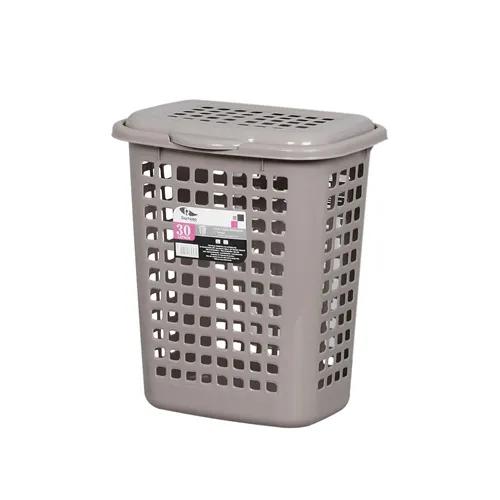 Cesto Telado Retangular Lavanna 30Lts Rischiotto Bege Cappuccino 9162