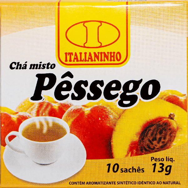 Cha Saq Italianinho  10G Cx 10un PESSEGO