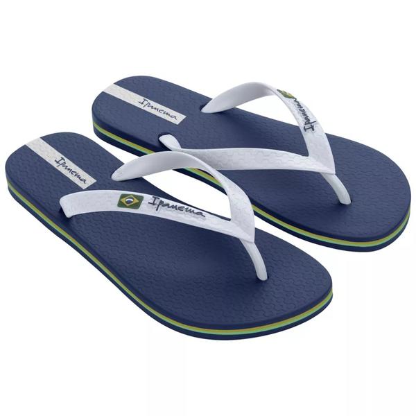 Chinelo Ipanema Brasil 1cj Azul Branco