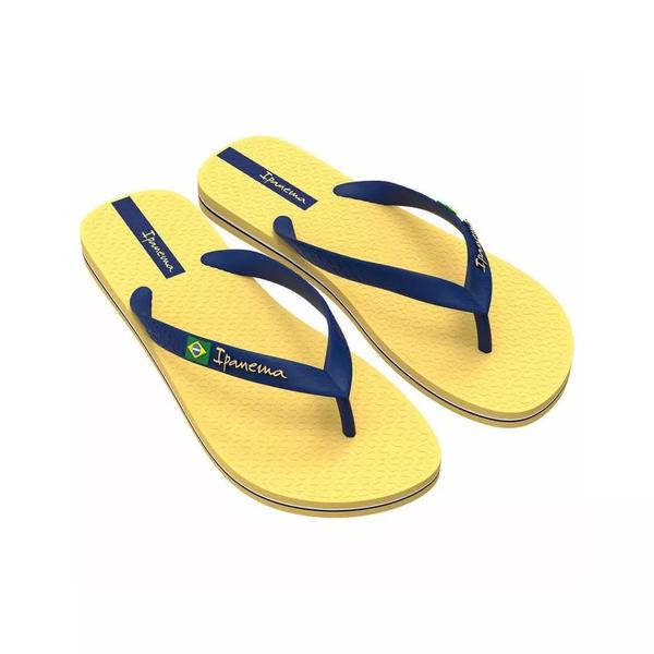 Chinelo Ipanema Brasil II 1cj Amarelo Azul Verde