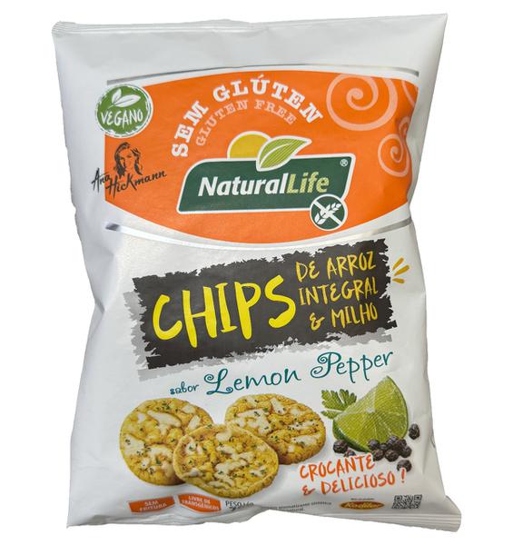 Chips Arroz Integral de Milho S/Gluten Kodilar 70g Lemon Pepper