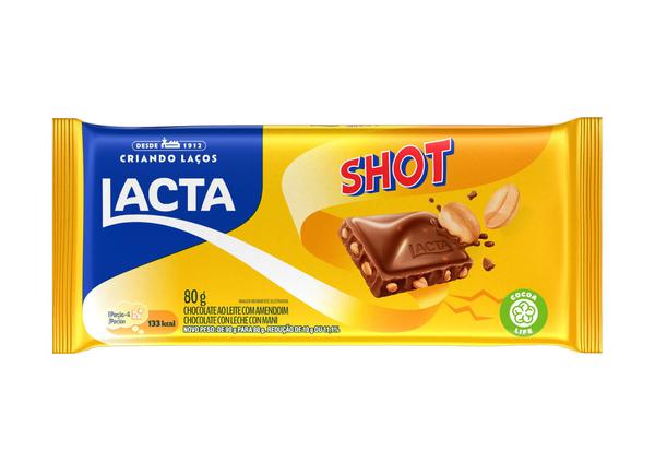 Choc Barra  Lacta Tab 80g Shot