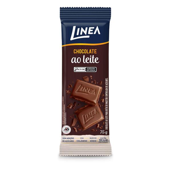 Choc Barra Linea Zero Tab 75g Ao Leite