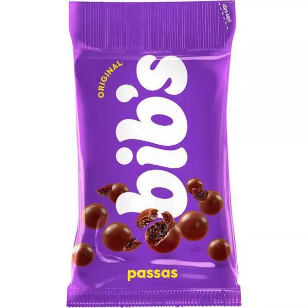 Choc Bibs ao Leite  40g Passas 