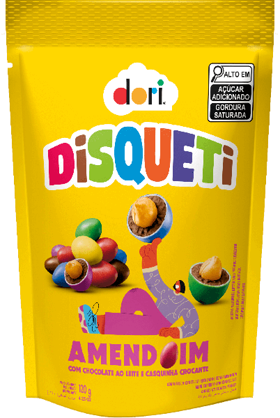 Chocolate Disqueti Dori Pct 120g Amendoim