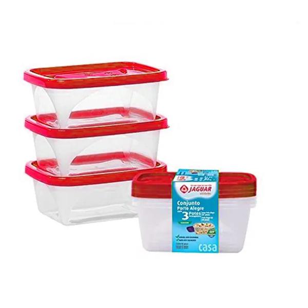 Conjunto Pote Porto Alegre Kit Jaguar  3un Ref.3094