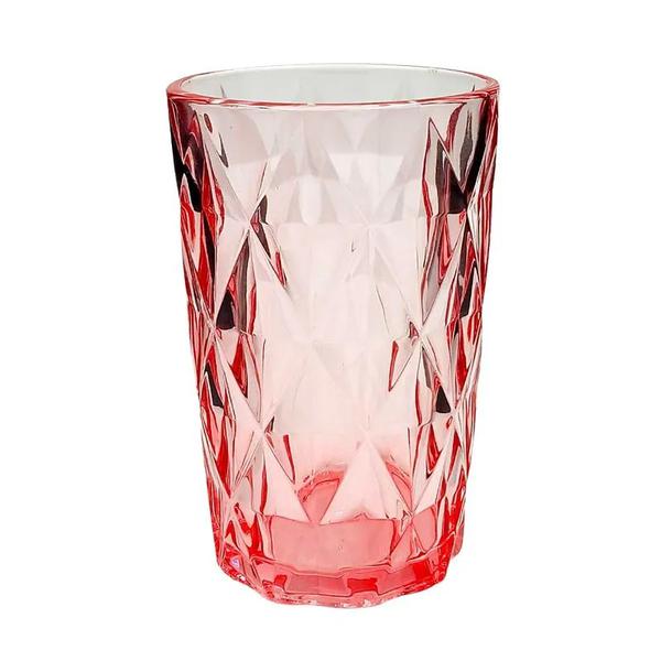 Copo Diamante 350Ml Un Kehome 88058 Rosa