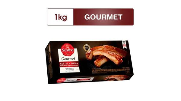 Costela Suino Cg Seara Barbecue C/Osso Pct 1kg Gourmet