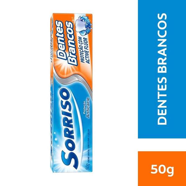 Creme Dental Sorriso Dentes Brancos Cx 50g