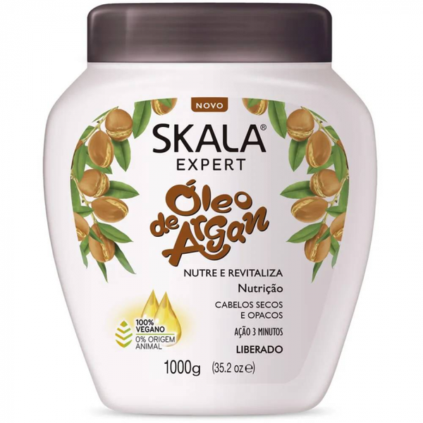 Creme Trat Cap Skala Profissional Pt 1kg Oleo De Argan