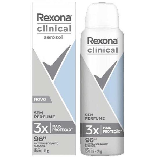 Desod Aero Rexona Clinical Fr 91g Sem Perfume