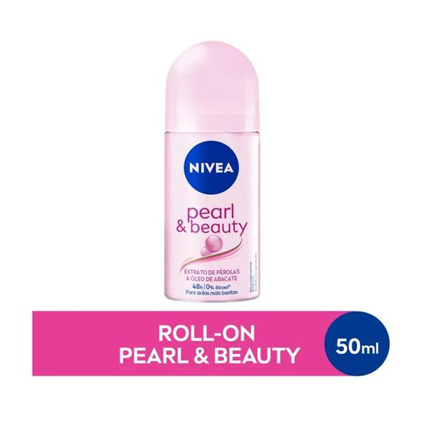 Desodorante Fem Roll On Nivea Fr 50ml Pearl & Beauty