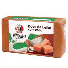 Doce Barra Vovo Ana Leite Tab 250g Coco